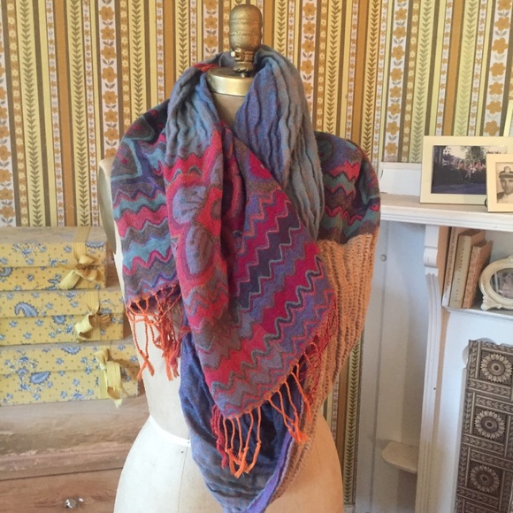 Colorful Thick Cotton Scarf - Picture 1 of 6